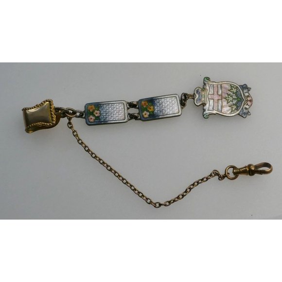 Rare Signed Richard Hemsley Watch Fob Sterling Silver & Enamel Ontario Canada - Picture 11 of 16